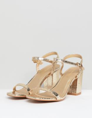 asos gold sandals