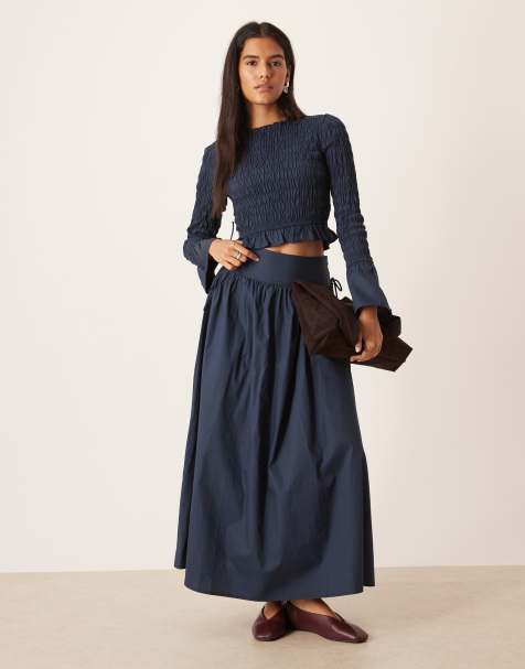 Glamorous – Granatowoniebieska spódnica maxi, część zestawu - view 1