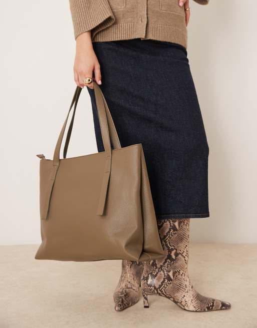 Glamorous - Grand cabas - Vert kaki foncé, 2 de 4
