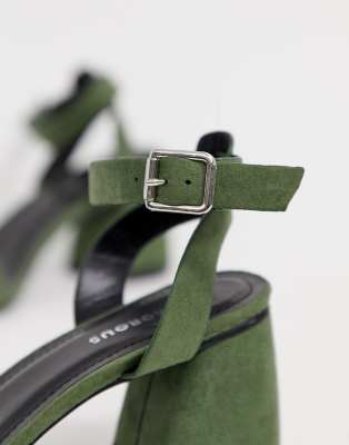 green block heels