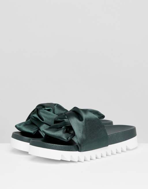 Bow on sale flatform sliders