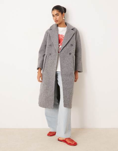 Glamorous Grey marl coat in grey marl - view 1