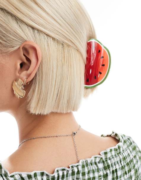 Glamorous – Haarklammer im Wassermelonen-Design - view 1