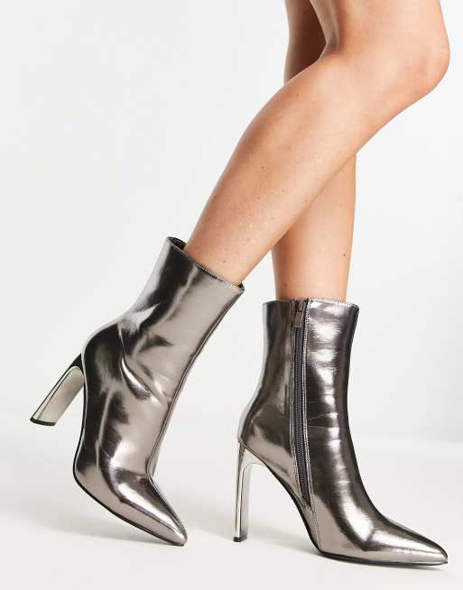 Pewter ankle outlet boots