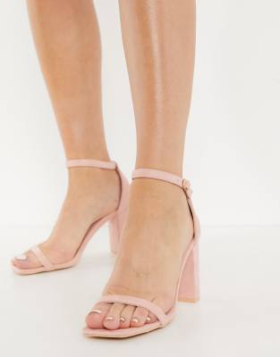 blush sandals