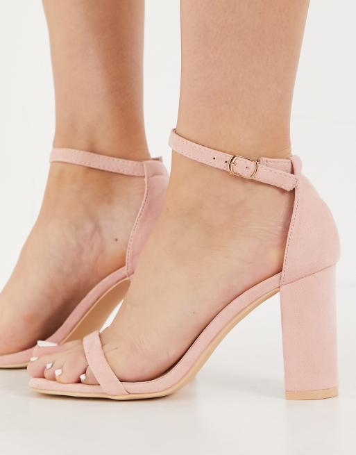 Block heel shop blush sandals