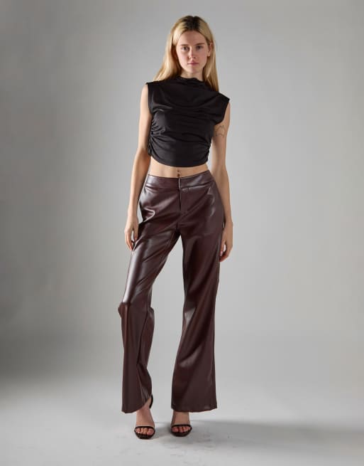Glamorous High-neck crop-top in black, 3 of 4