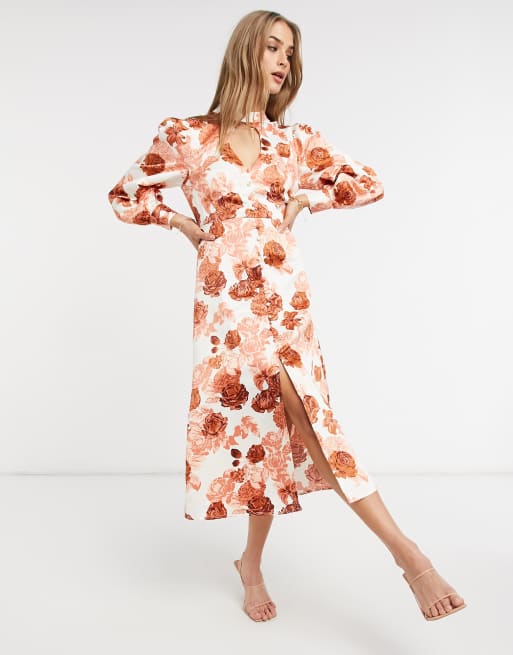 Floral rose outlet dress