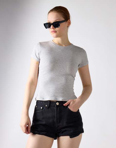 Glamorous High waist shorts in black