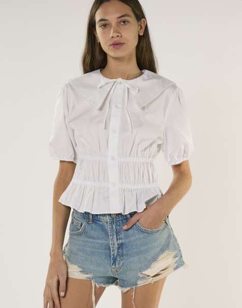 Glamorous High waisted denim shorts in vintage blue - view 1