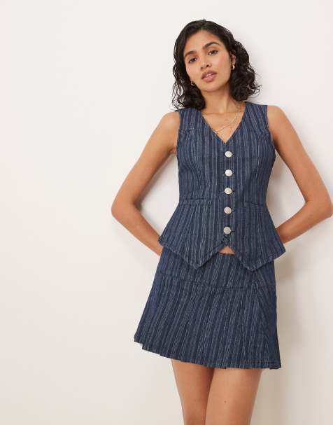 Glamorous indigo stripe set - view 1