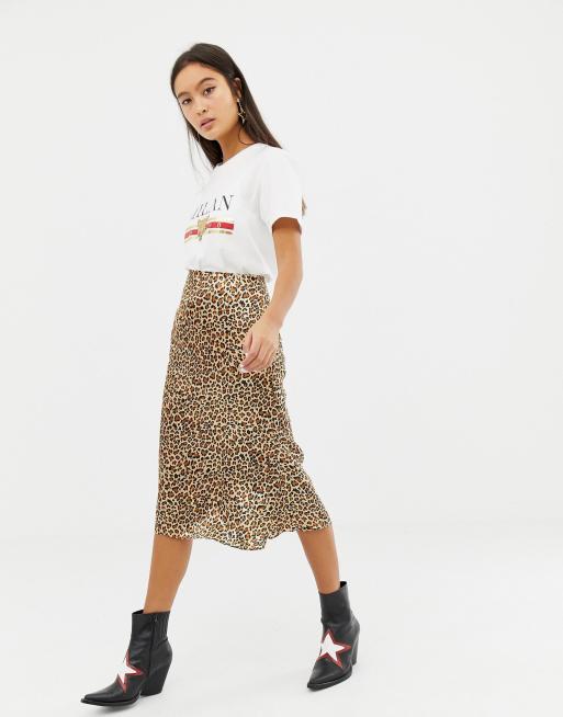 Jupe outlet imprimé leopard