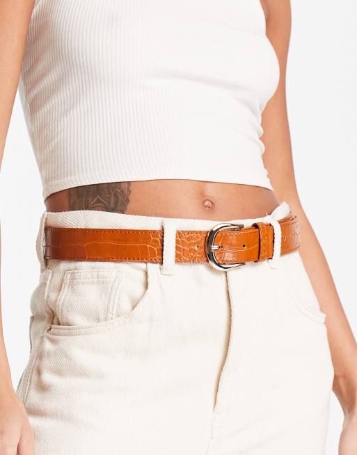 Glamorous - Klassieke riem in lichtbruin