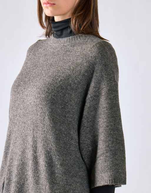 Glamorous Knitted tee in charcoal, 4 of 4