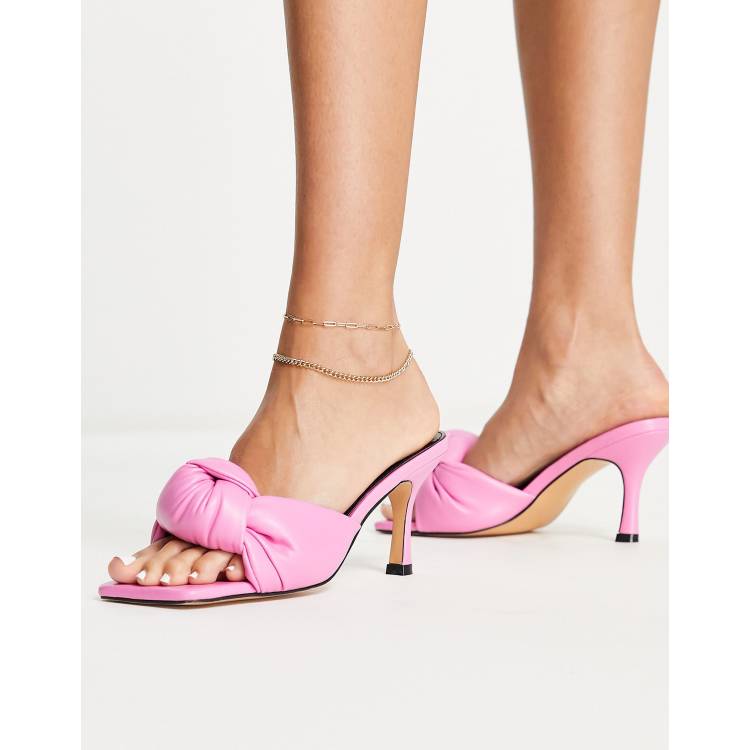 Cerise pink sale mules