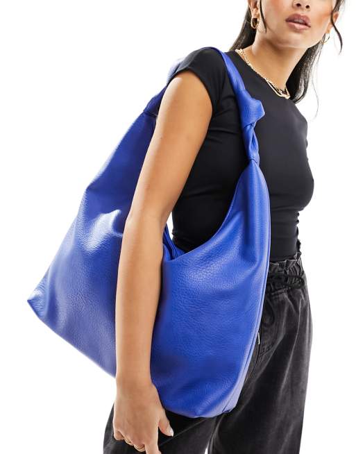 O bag cobalt with long handles, Make your own item