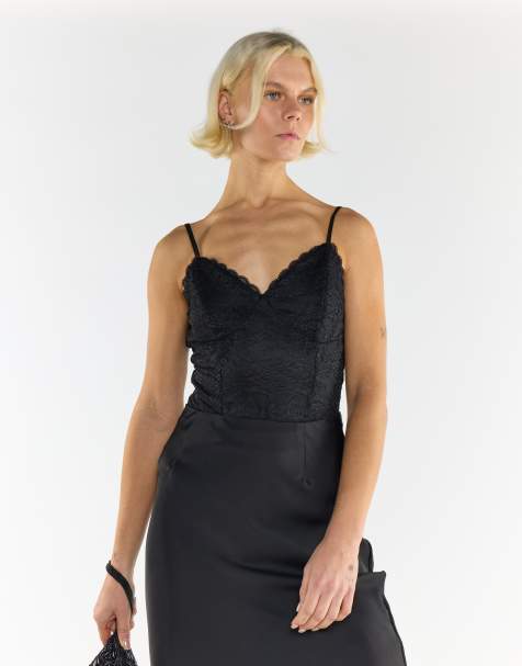 Glamorous Lace bodysuit in black lace