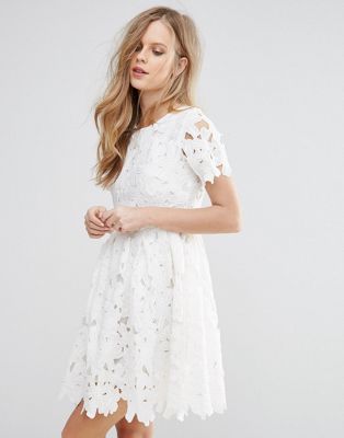 xscape floral lace sheath dress
