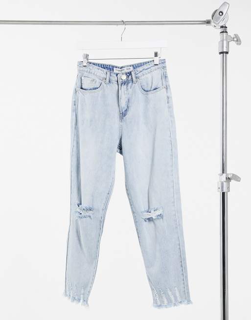 Glamorous Lassige Jeans Mit Ausgeblichener Stonewash Optik Im Distressed Look Ccytem Morelos