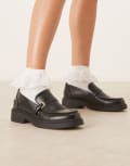 [Glamorous] Glamorous loafers with buckle detail in black 37 BLACK