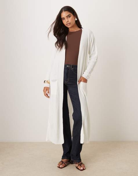 Glamorous Long cardigans in bone