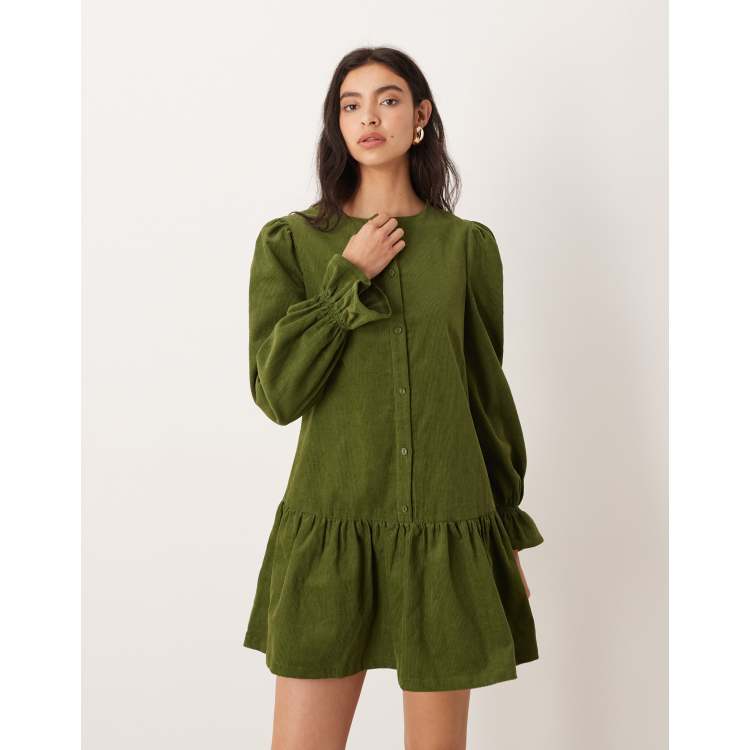 princess polly baby blue dress olive green dresses main image 1