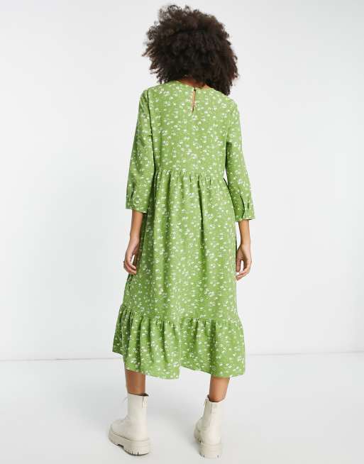green emerald velvet dress Green Polka Dot High Neck Wrap Dress – AX Paris main image 0