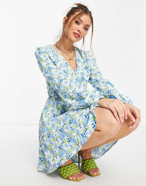 Flower long sleeve store dress