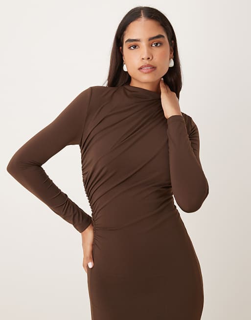 long sleeve bodycon dresses Backless Dress With Back Slit May be worn with a strapless bra Women Sexy Bodycon Maxi Dress