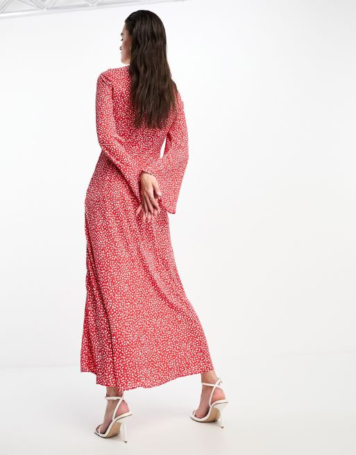 Maxi shift sale dress with sleeves