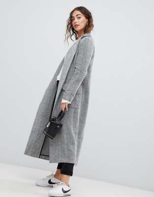 asos herringbone coat