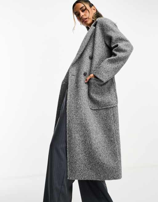 NEW EXPRESS $248 GRAY BRUSHED KNIT TOPCOAT COAT SZ XL EXTRA LARGE