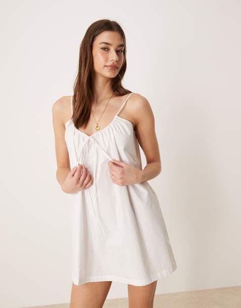Glamorous Loose fit mini dress in white - view 1