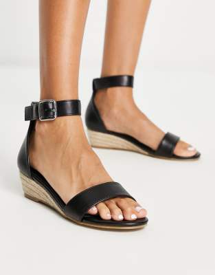 Tan low outlet wedge sandals