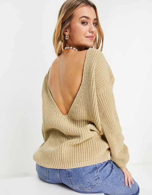 Maglia con scollo sulla schiena deals