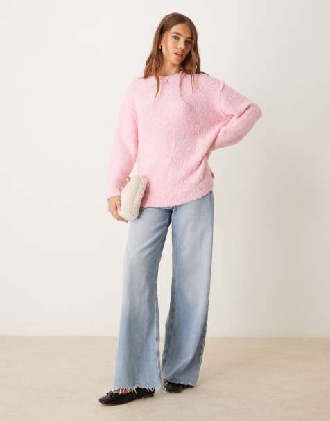 Glamorous - Maglione confortevole oversize rosa caramella - view 1