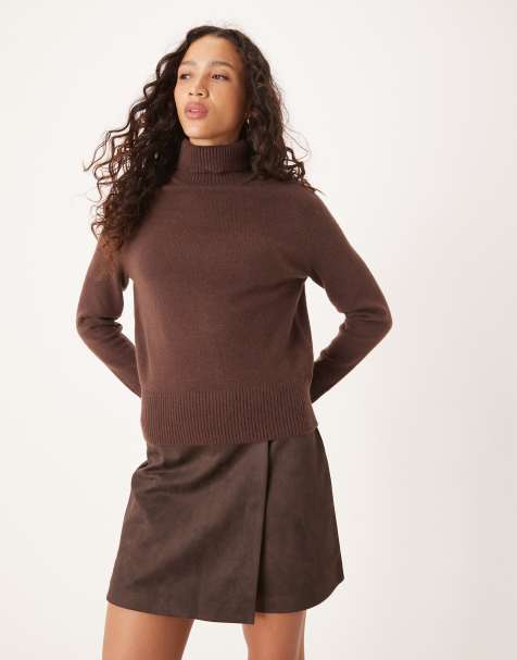 Glamorous - Maglione dolcevita marrone - view 1