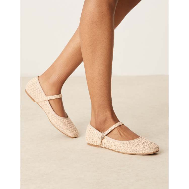 【INCHANT ME】Raffia Linen Mary Jane Sandals Glamorous mary jane ballet flats in raffia | ASOS
