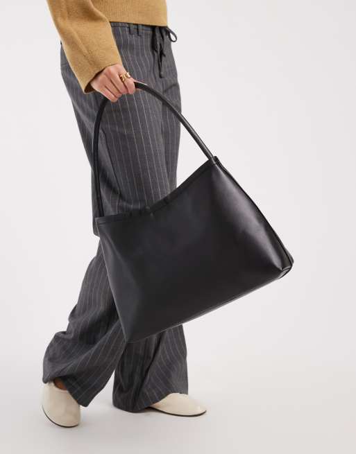 Glamorous - Maxi borsa da spalla nera, 2 di 4