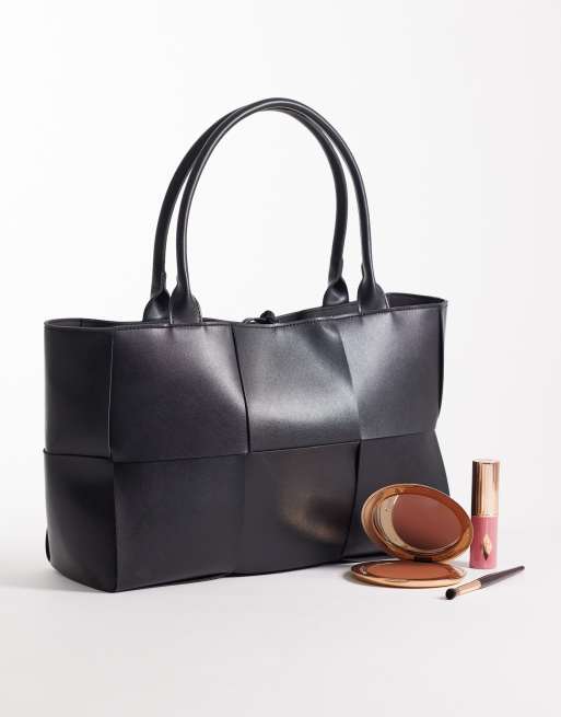 Glamorous - Maxi borsa oversize nera, 2 di 4