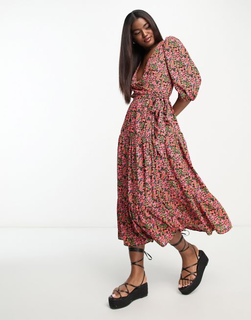 Glamorous floral maxi dress hotsell