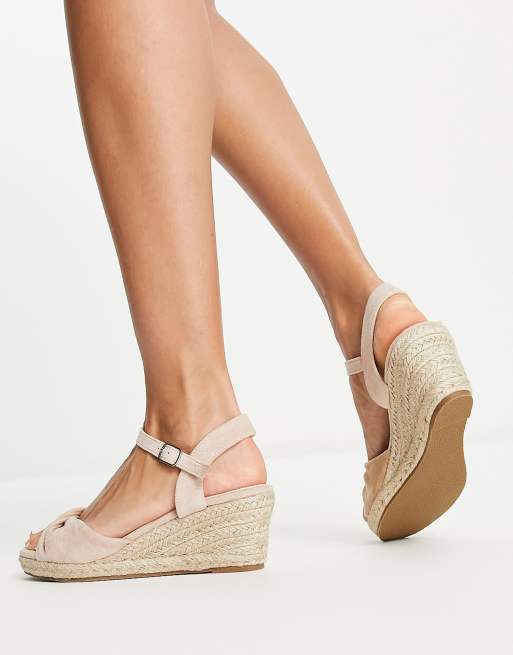 Women's Peep Toe Espadrille Wedges