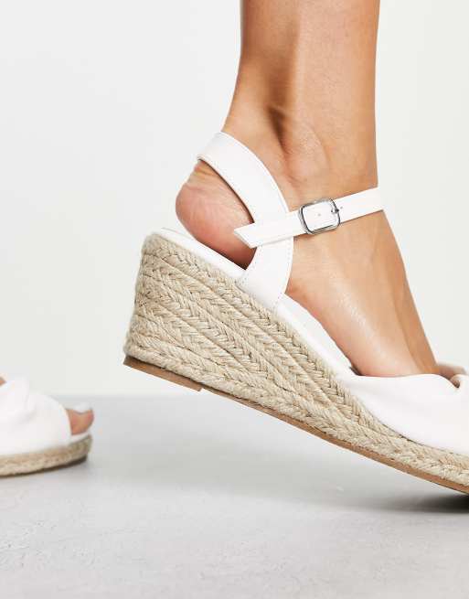 Glamorous Mid Espadrille Wedge Sandals