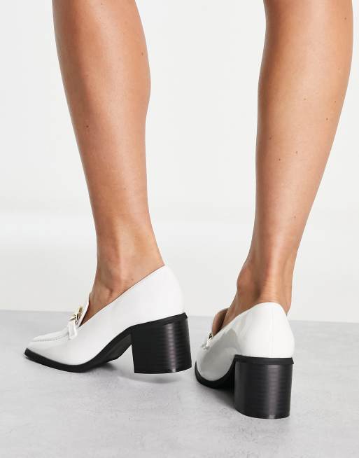 White store loafer heels