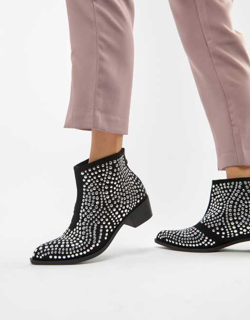 Asos studded ankle on sale boots