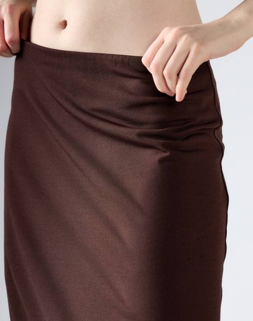Glamorous Mid-rise maxi skirt in brown, 2 of 4