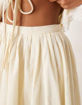 Glamorous Midaxi A-line Skirt In Yellow