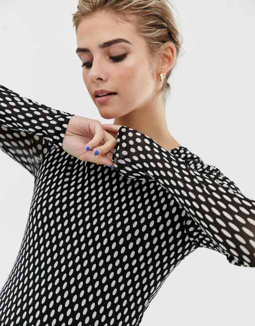 Glamorous midi dress with long sleeves, 3 of 4