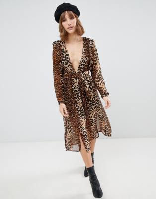 glamorous leopard print dress