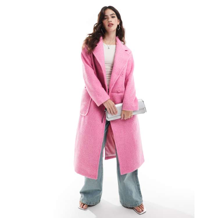 muguet stand collar midi coat（PINK） muguet stand collar midi coat（PINK） muguet stand collar